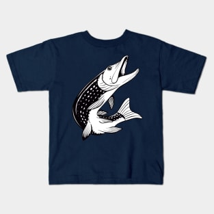 Pike fishing - Hecht fish Kids T-Shirt